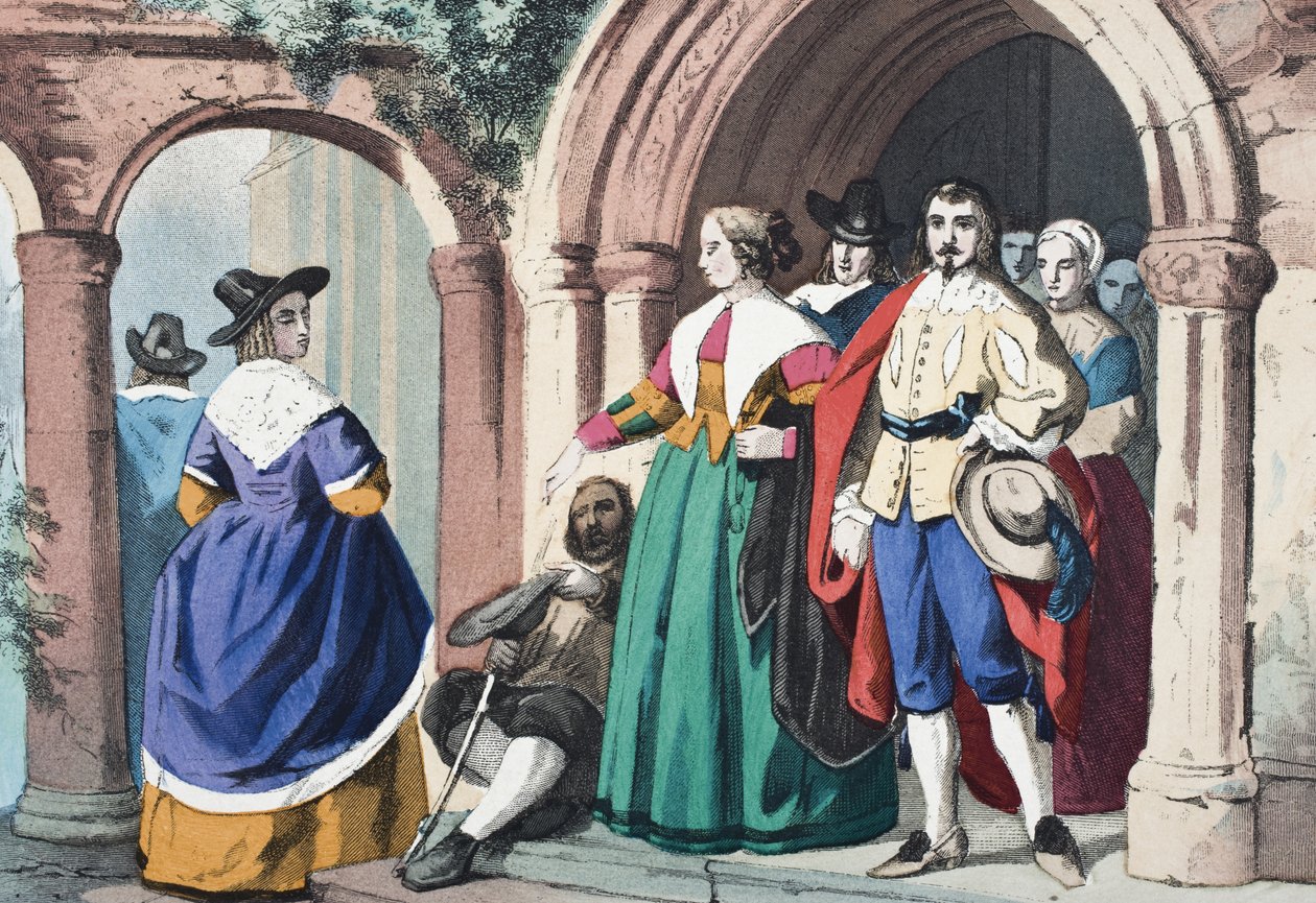 Hverdagstøj af almindelige englændere på kong Charles I