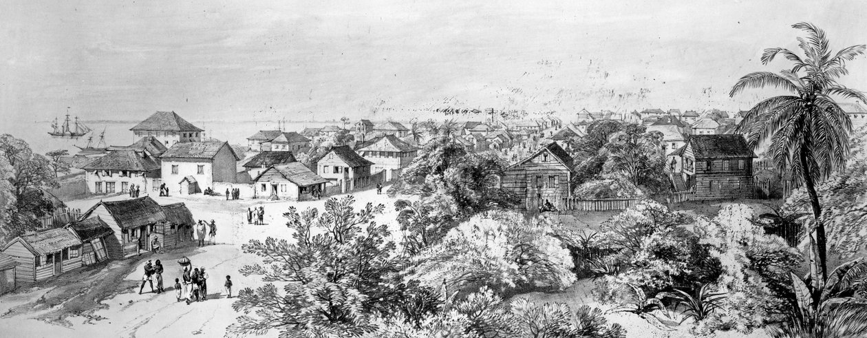 Freetown, Sierra Leone (gravering) af English School