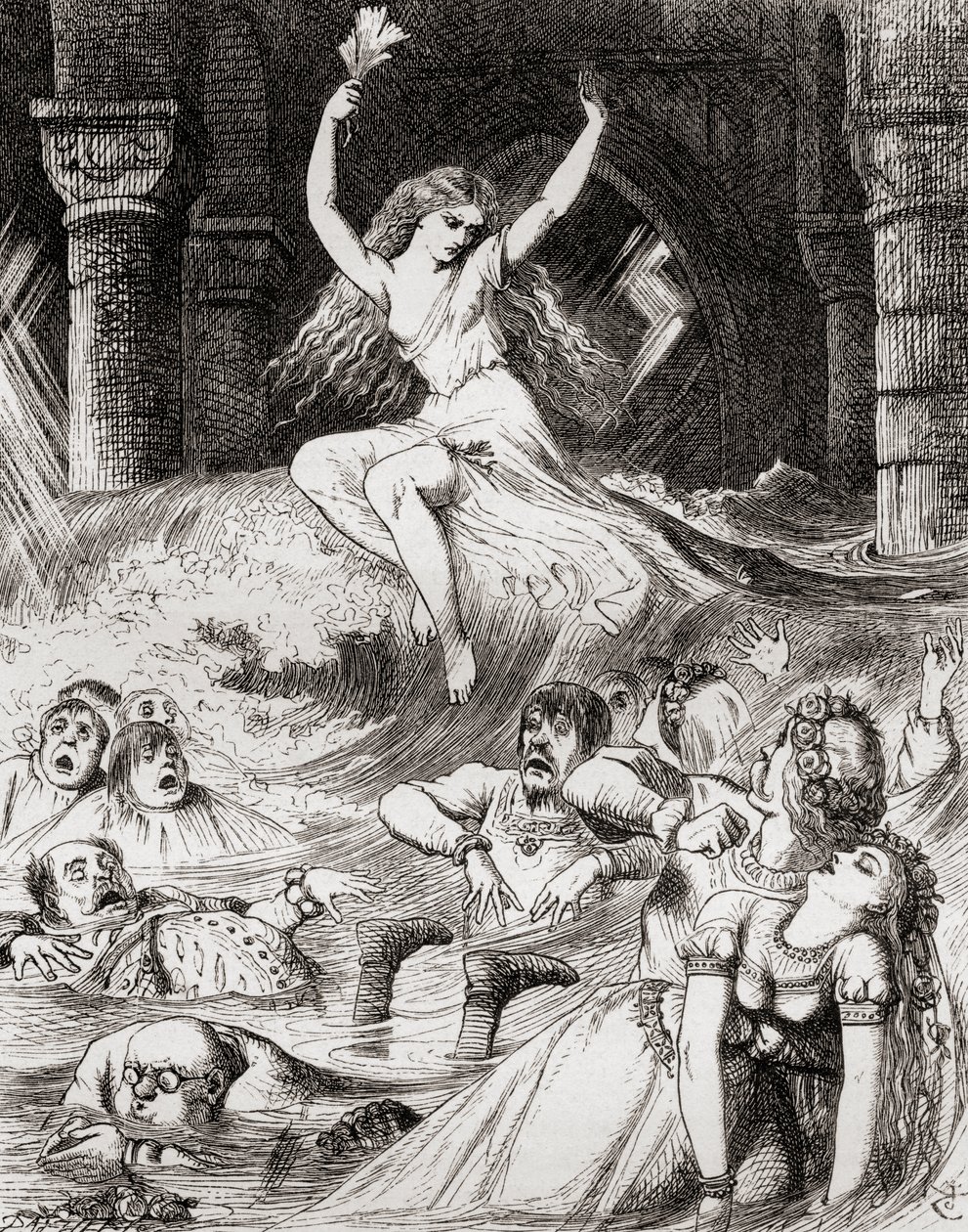 Illustration efter J. Tenniel til digtet 