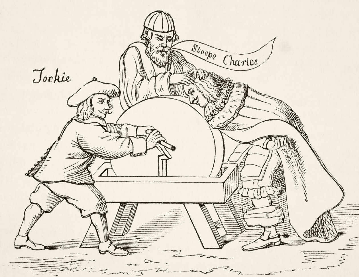 Kong Charles I på den skotske presbyterianske intolerance, fra The National and Domestic History of England