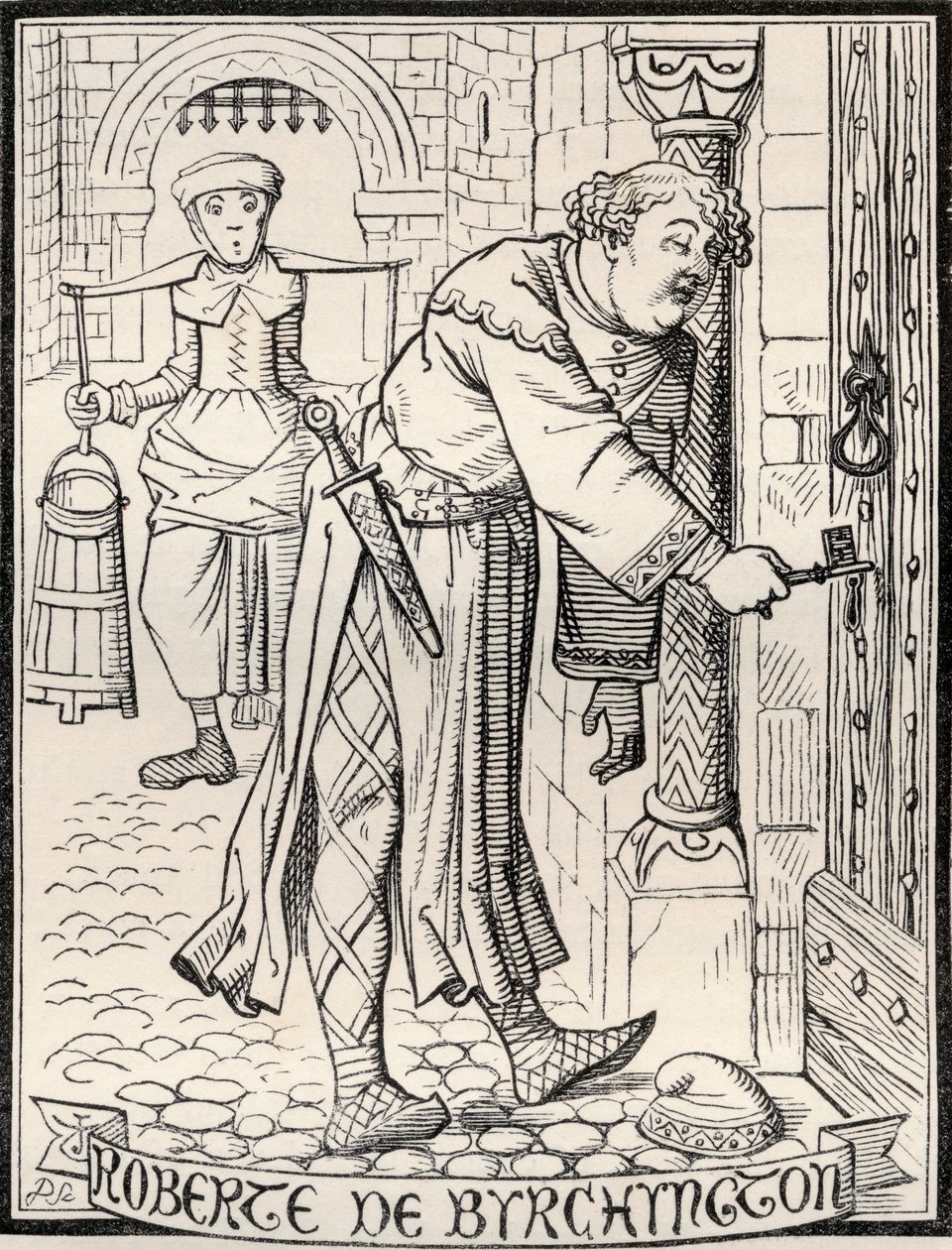 Roberte de Byrchyngton, illustration til digtet 