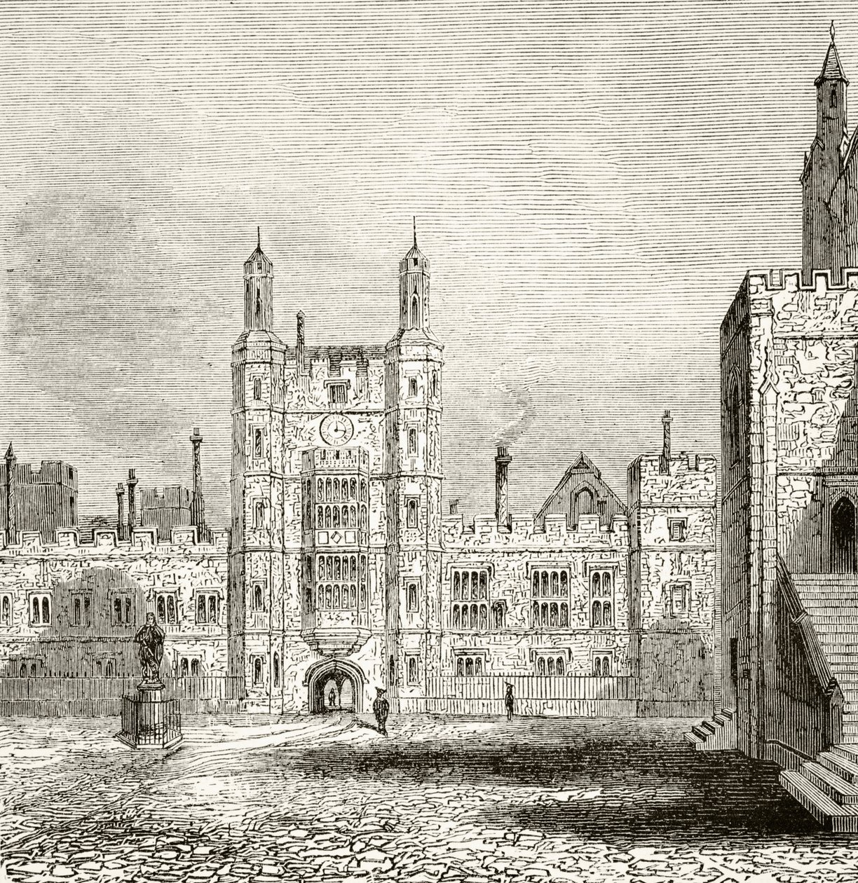 The School Yard at Eton College, Berkshire, i det 19. århundrede, fra 