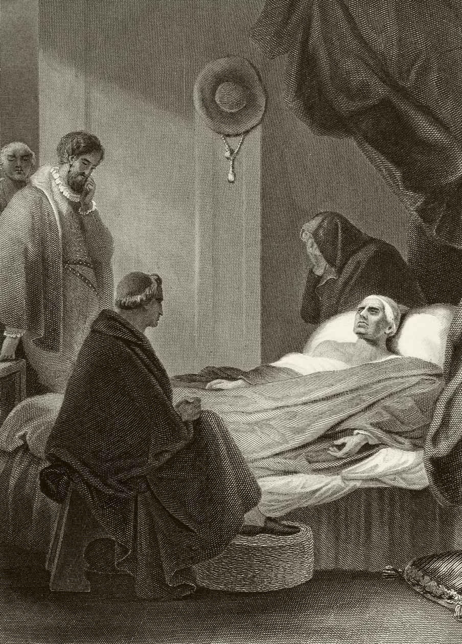 Kardinal Wolseys død i Leicester Abbey den 29. november 1530 fra 
