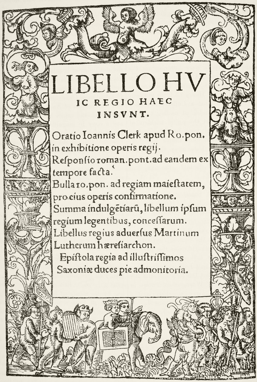 Titelside fra Kong Henry VIII