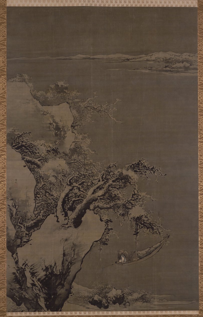 Duan Zhu maleri fiskeri alene på det kolde vand af 东京国立博物馆