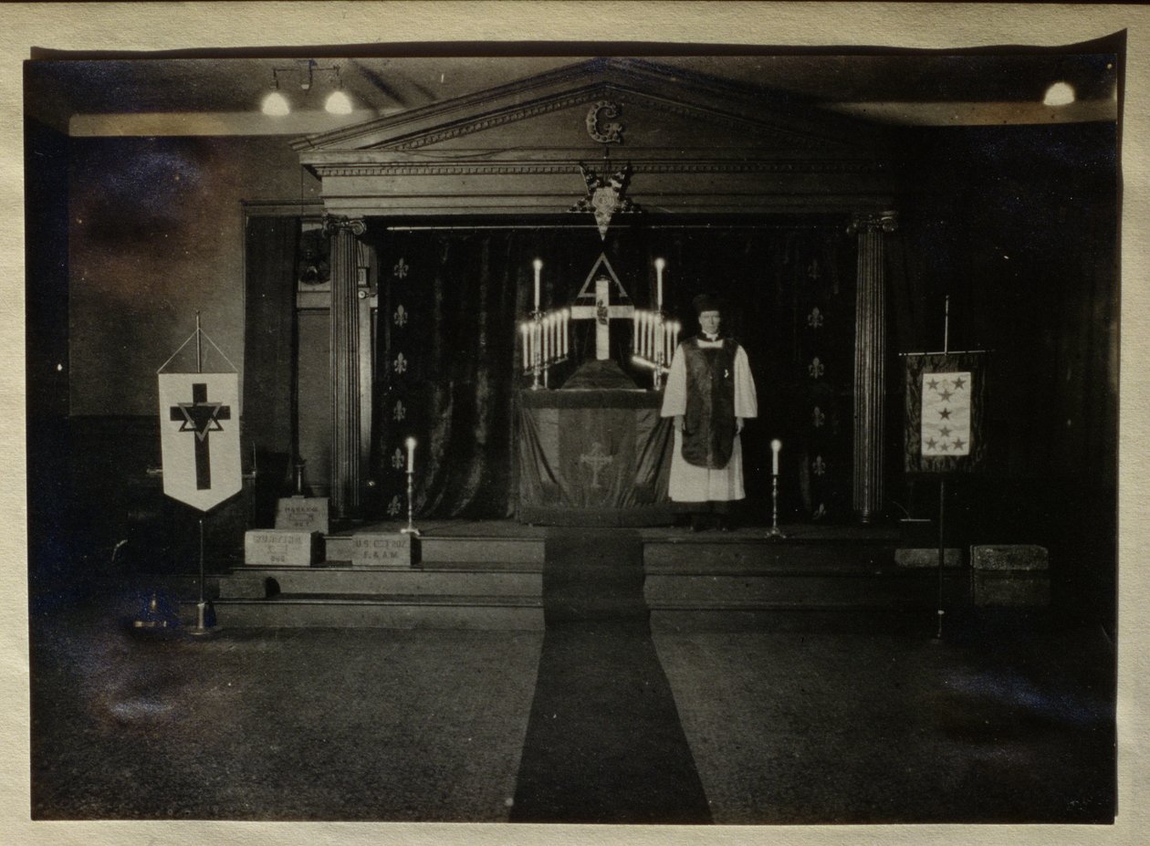 Interiør af Societas Rosicruciana-templet i New York i Amerika, ca. 1913 af American Photographer