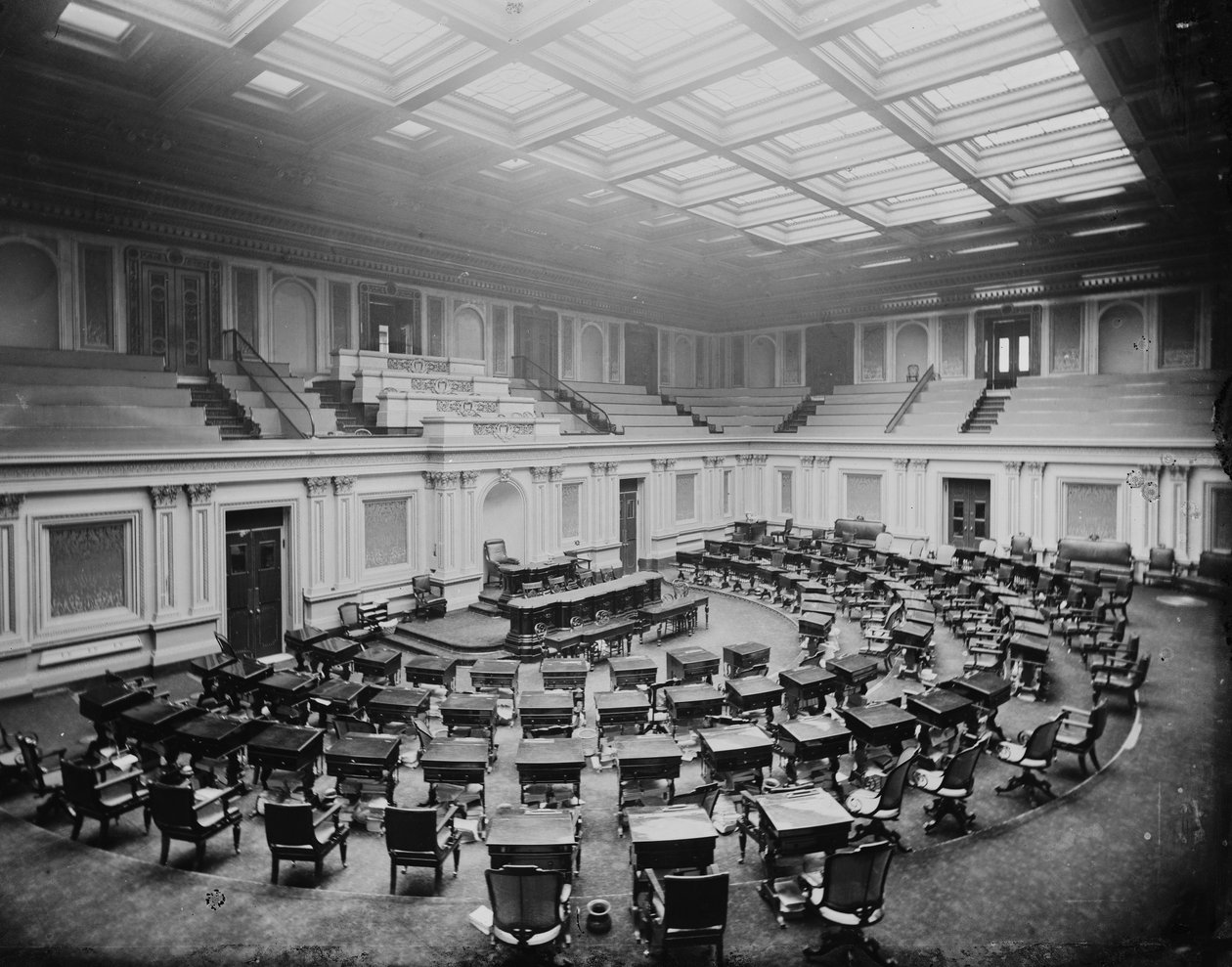 Det amerikanske Capitol - syvende sal, ca. 1873 af American Photographer