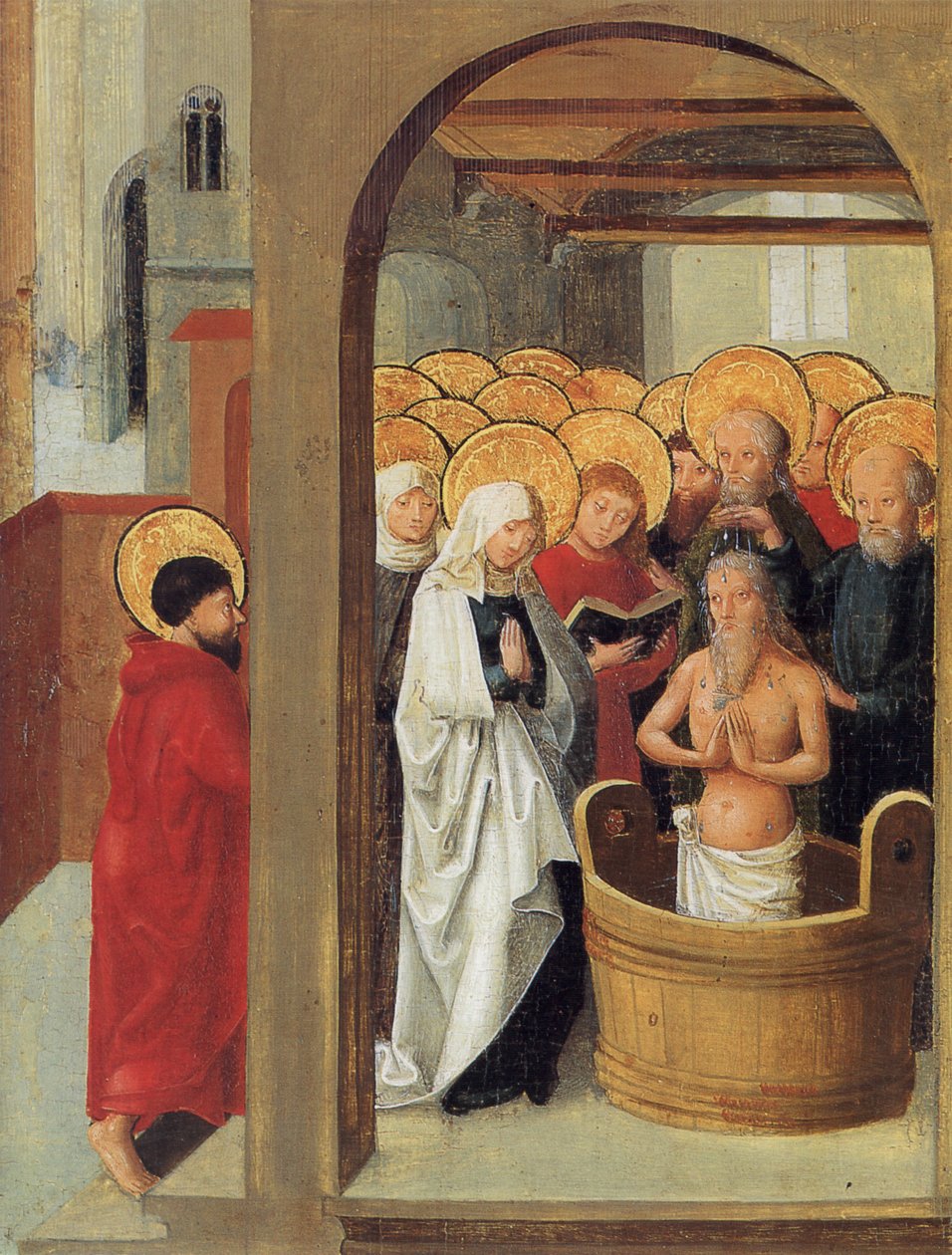 Weingartener Heilig-Blut-Tafel fra 1489. af Anonymous