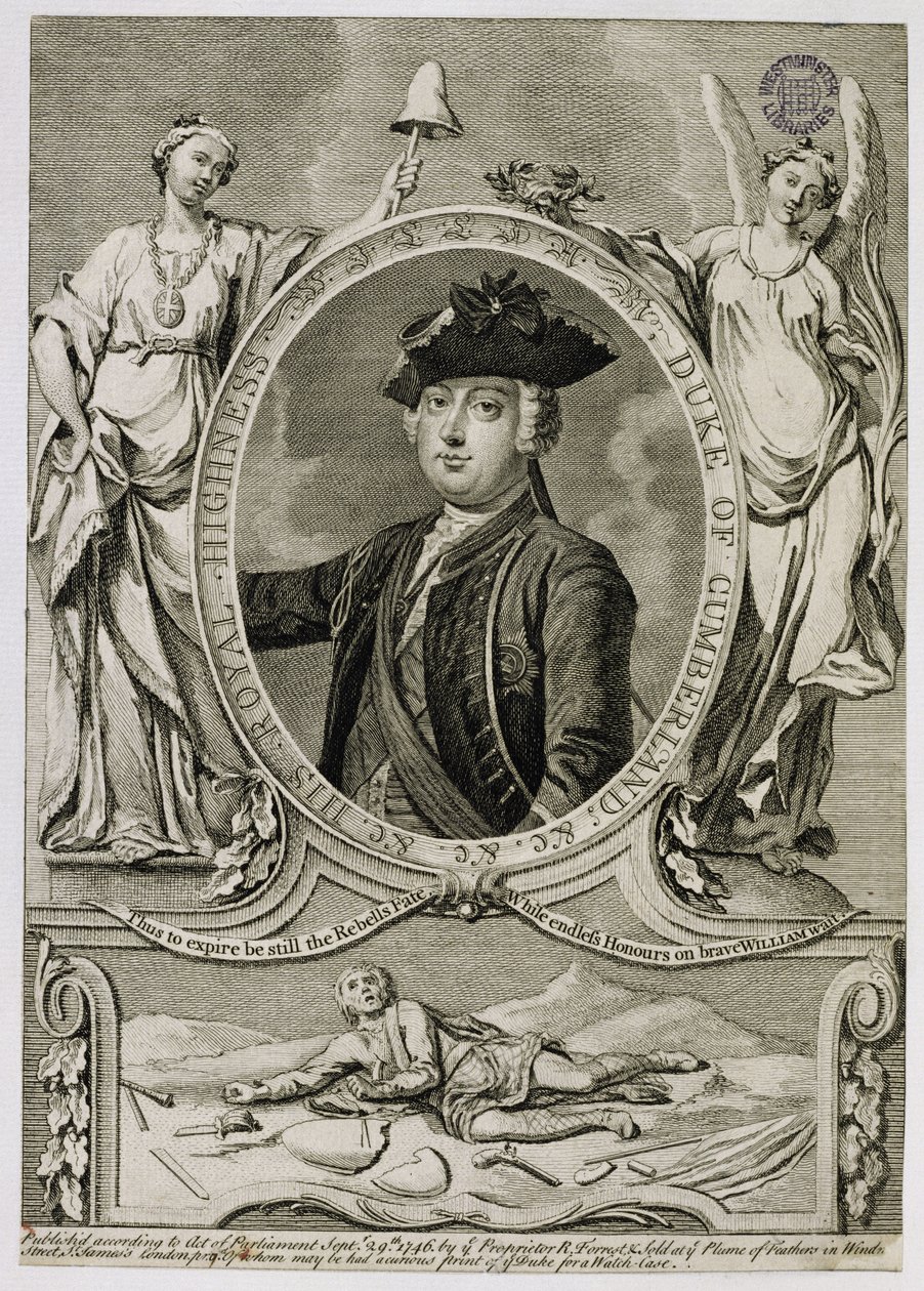 William Augustus, hertug af Cumberland (1721-65), 1746 af English School