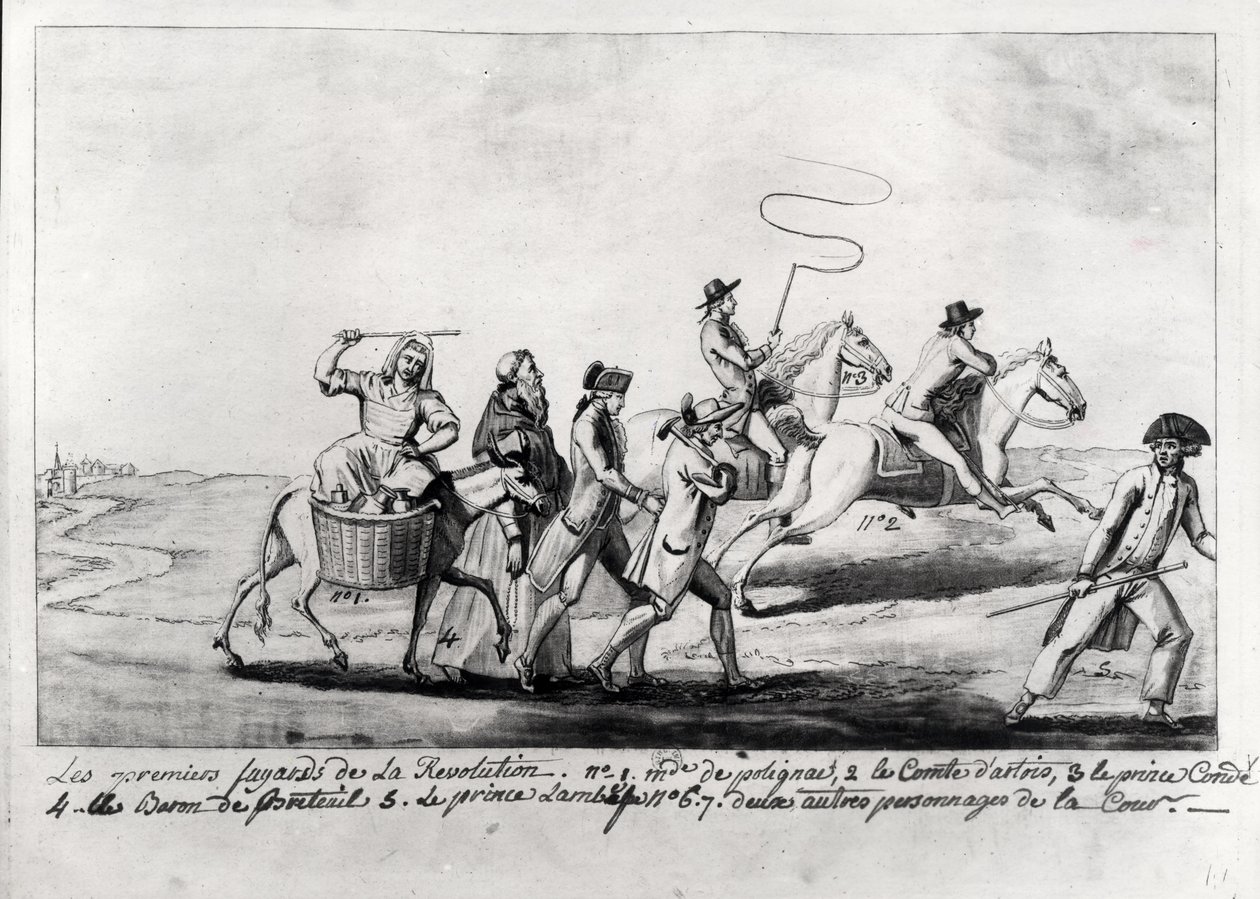 Revolutionens første flygtninge: Mme de Polignac (1749-93), Comte d