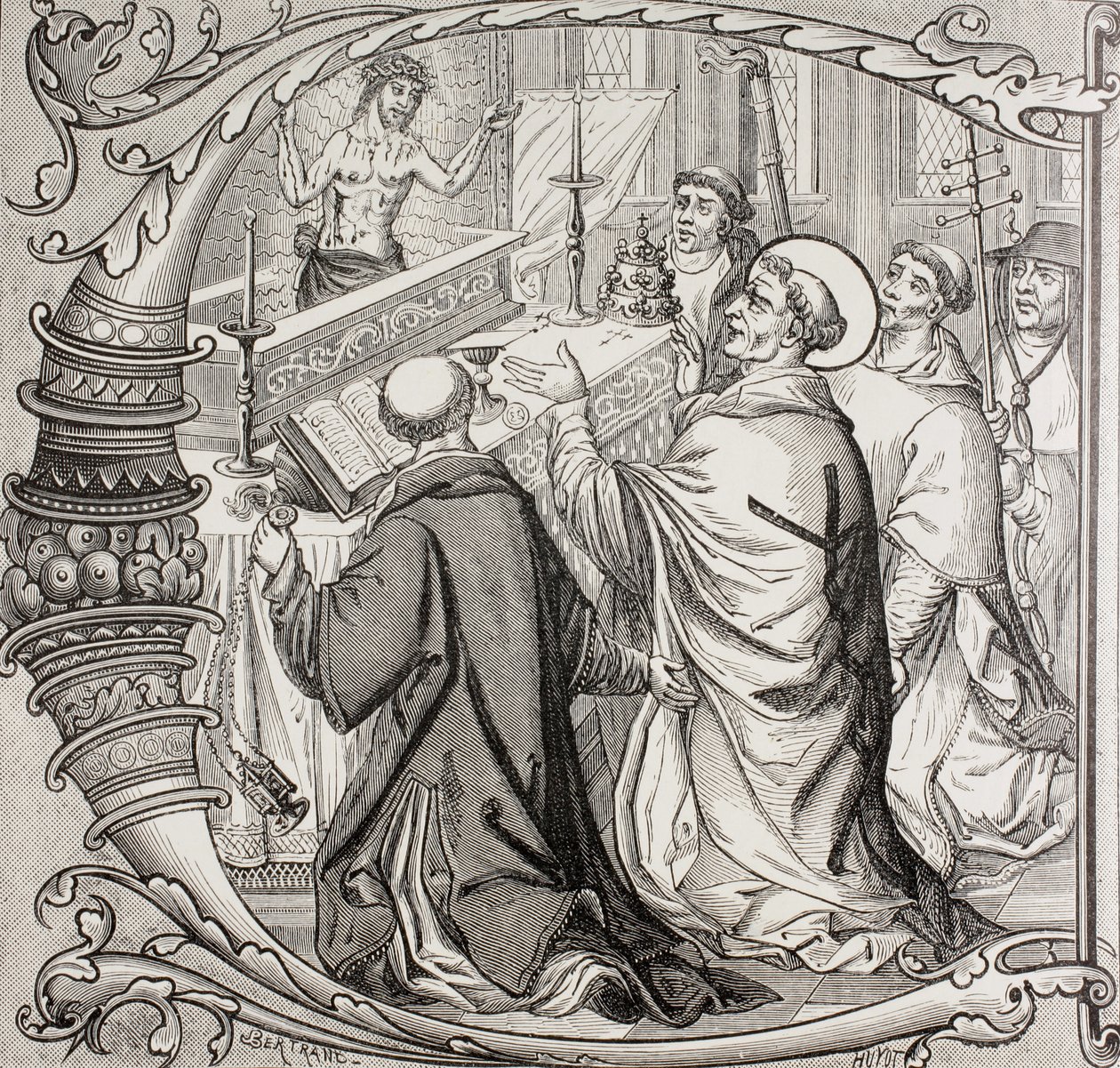 Sankt Gregor den Stores messe og åbenbaringen af Jesus Kristus som sorgens mand, fra 