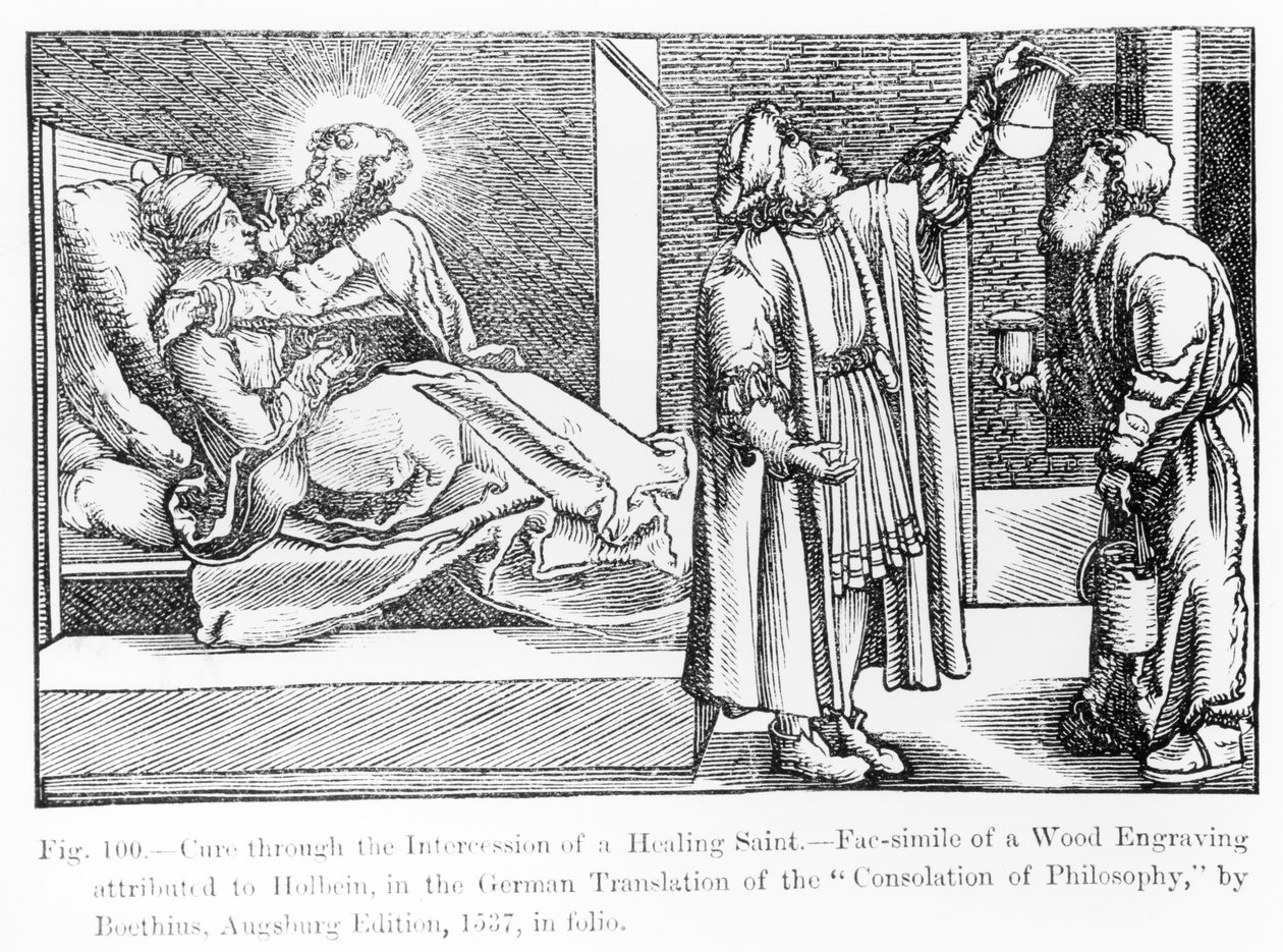 Cure through the intercession of a Healing Saint, fra 