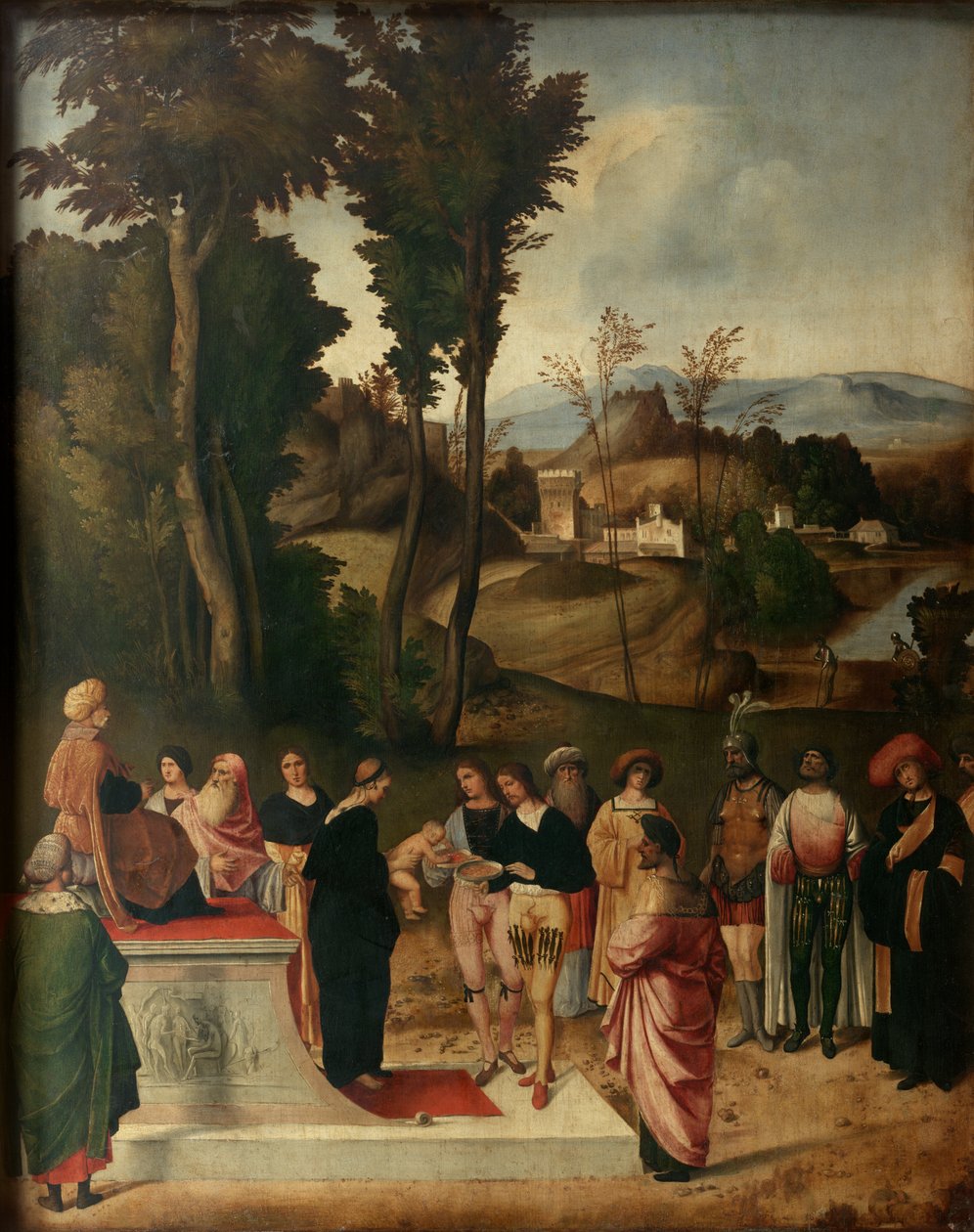 Moses gennemgår Retsforsøg ved Ild af Giorgione da Castelfranco