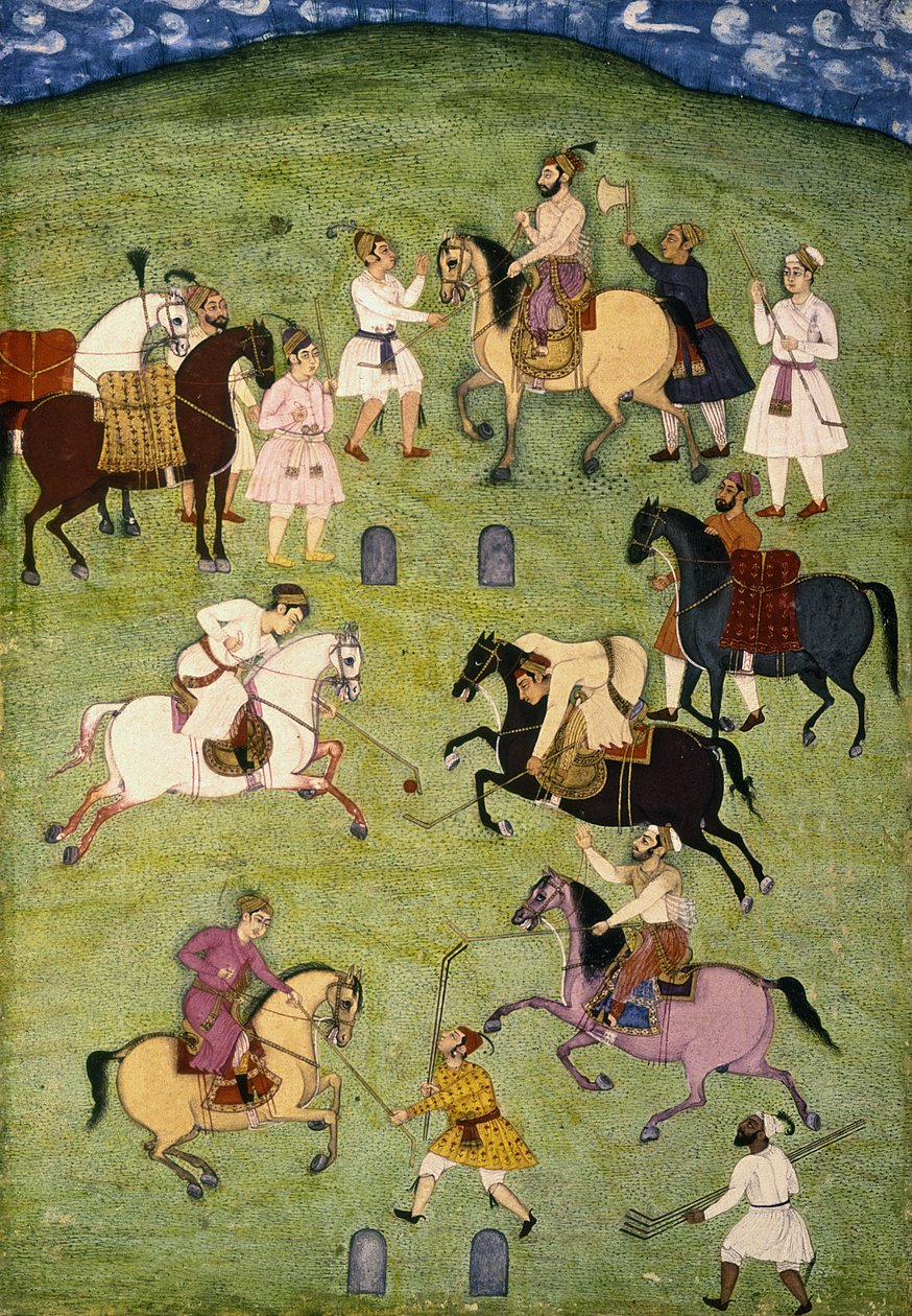 En omgang polo, fra det store Clive-album af Indian School