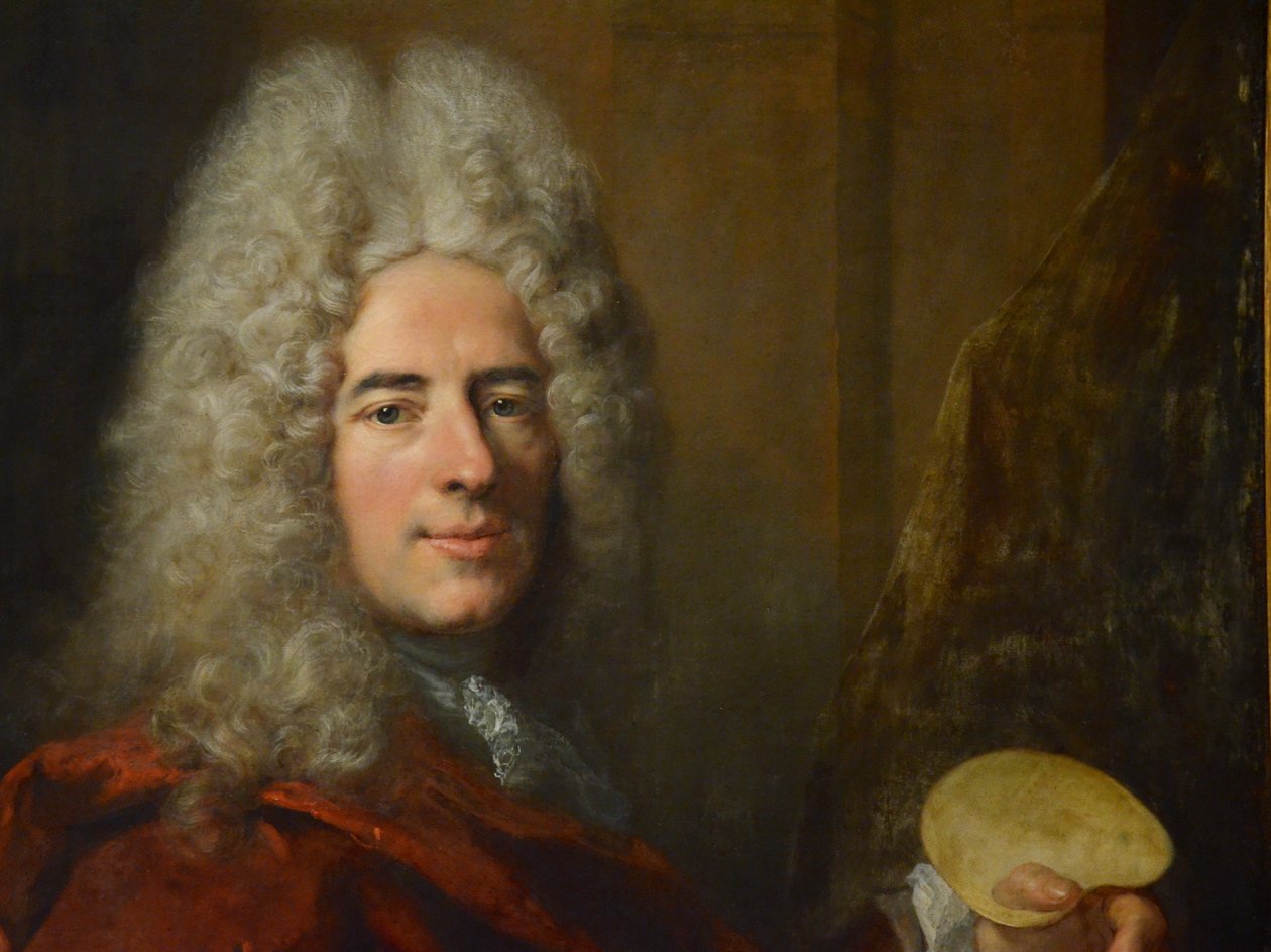 Portræt af Jacques-Antoine Arlaud (detalje) af Largilliere