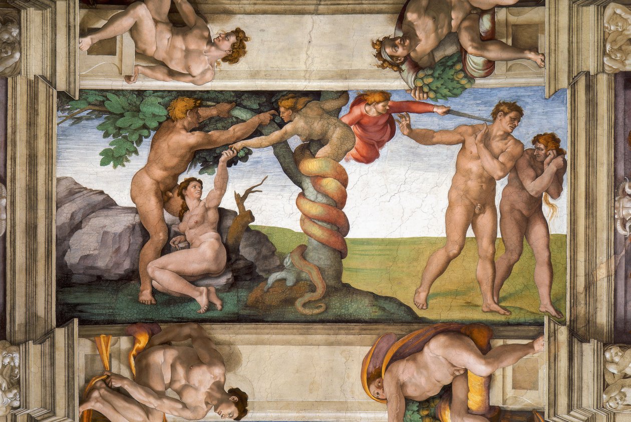 Udvisning fra Paradis af Michelangelo Buonarroti