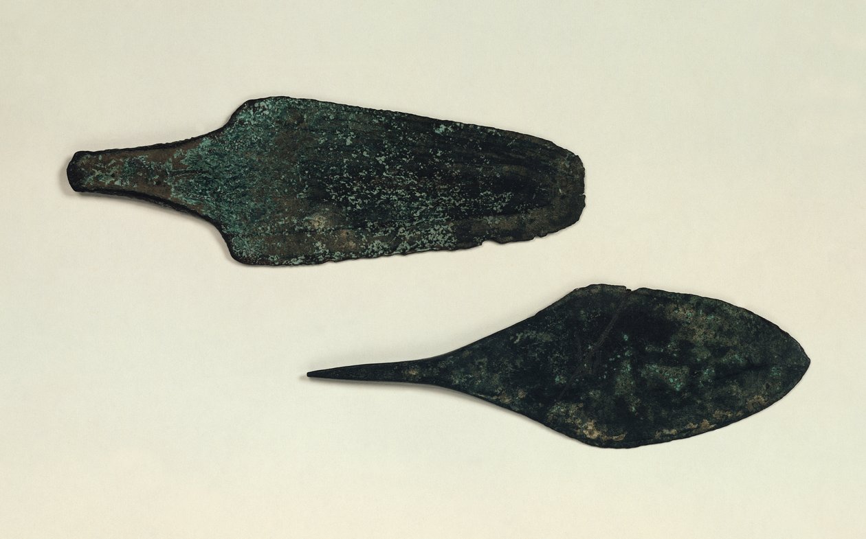 To dolke, 2000-1800 f.Kr. (kobber) af Prehistoric