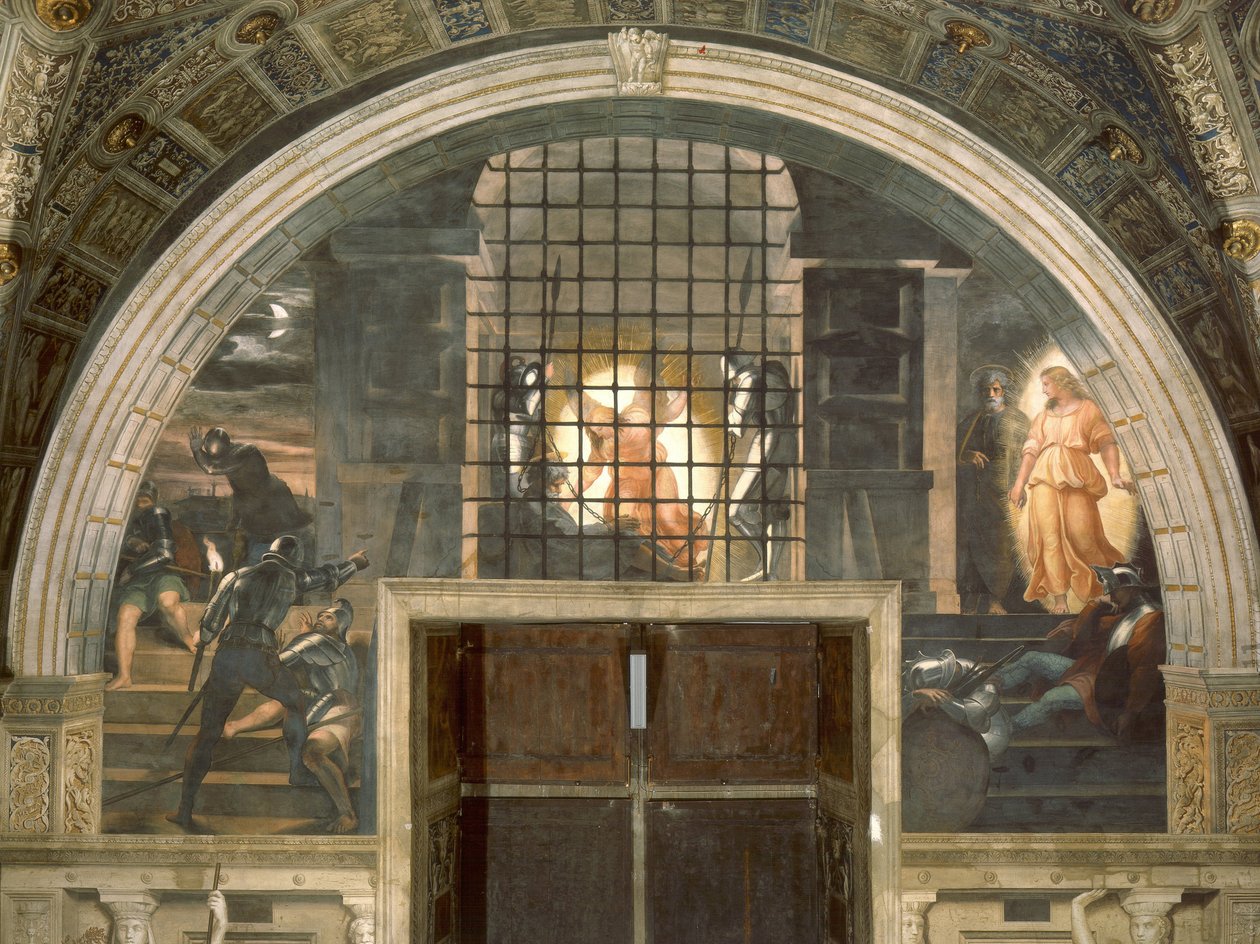 Sankt Peters befrielse af Raffaello Sanzio Raphael