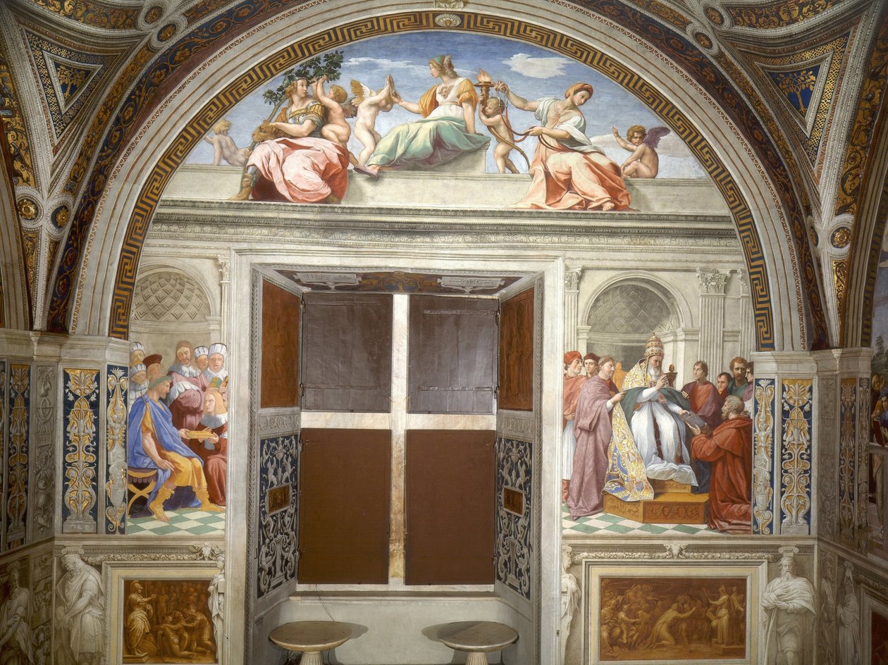 Kardinal og teologiske dyder af Raffaello Sanzio Raphael