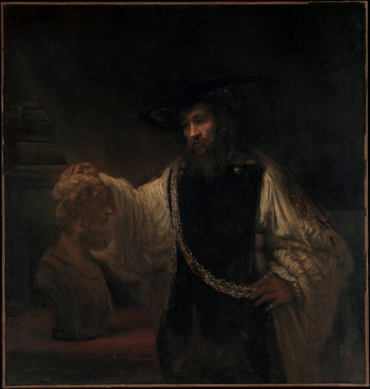 Aristoteles med et buste af Homer af Rembrandt van Rijn