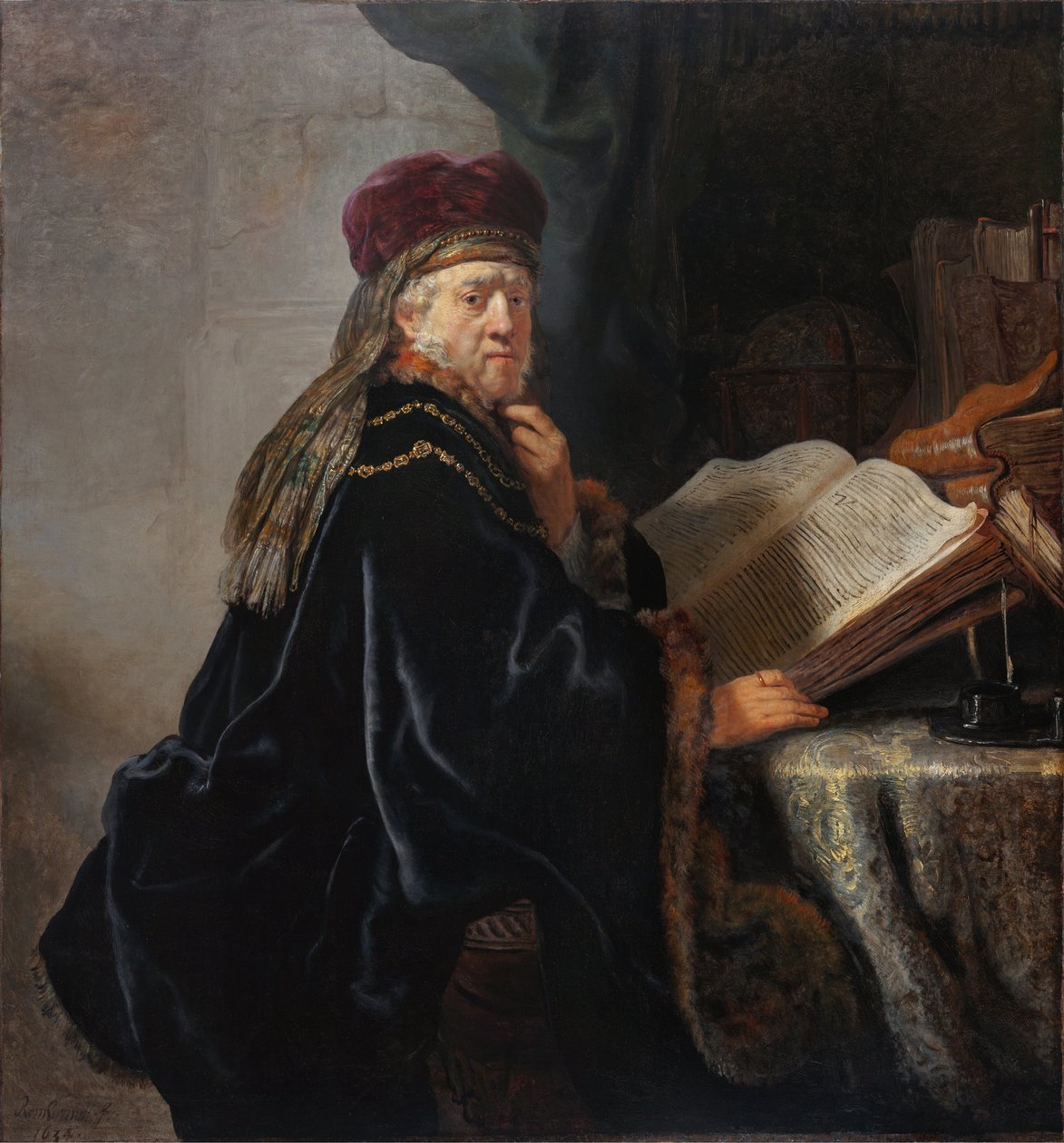 En lærd i sit studieværelse af Rembrandt van Rijn