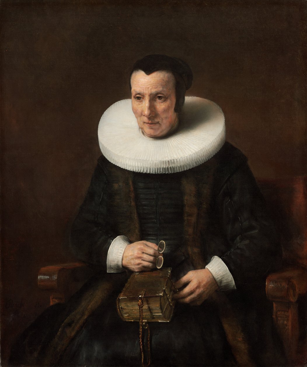 Gammel dame med en bog af Rembrandt van Rijn