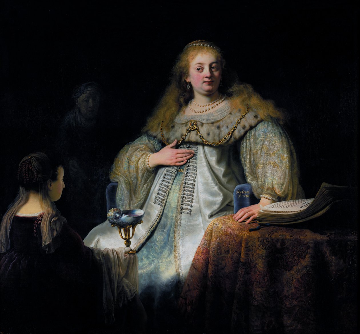 Sophonisba modtager koppen gift af Rembrandt van Rijn
