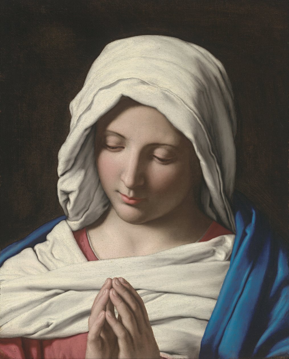 Madonna i bøn af Giovanni Battista Salvi da Sassoferrato