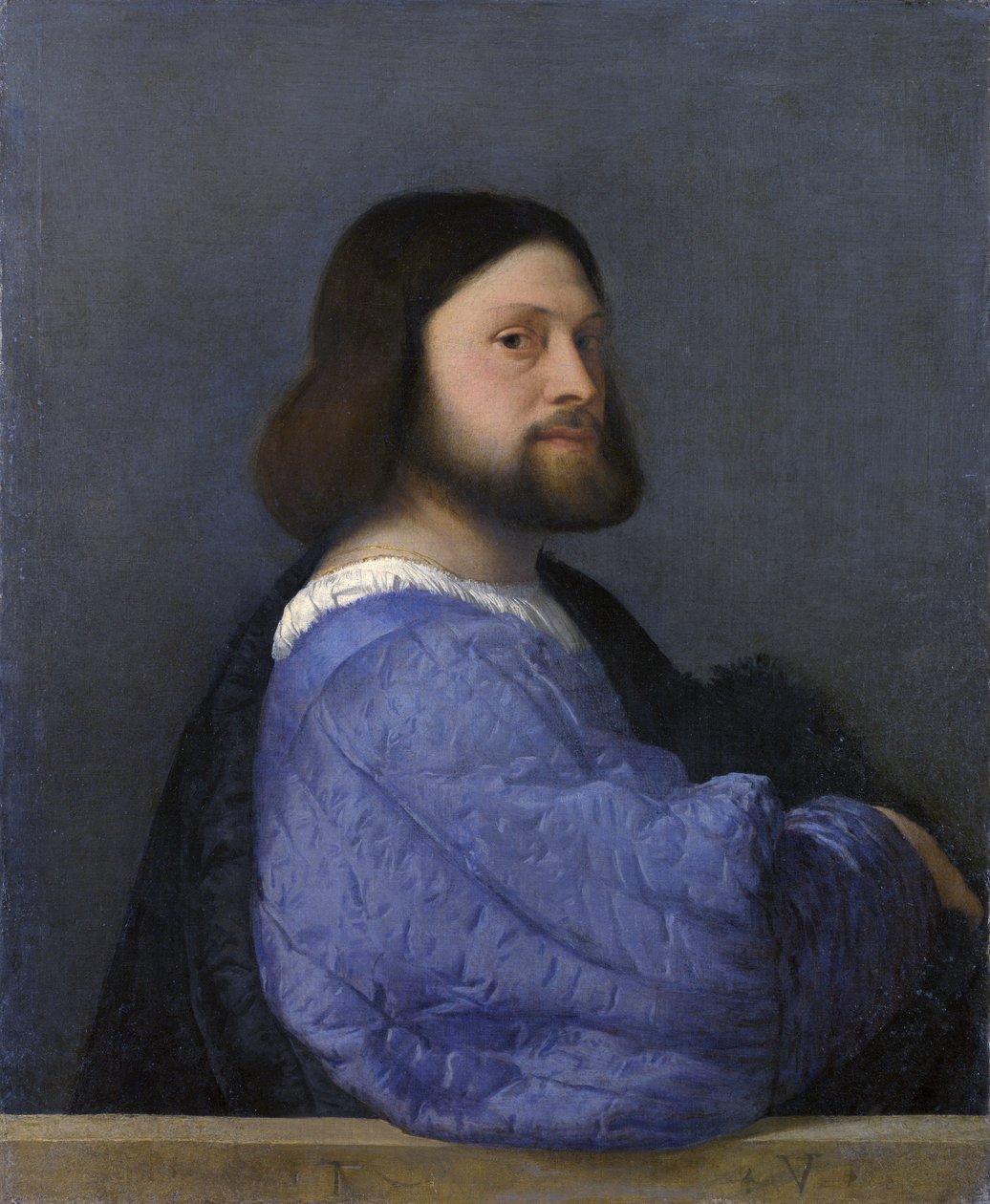 Portræt af en mand af Tiziano Vecelli