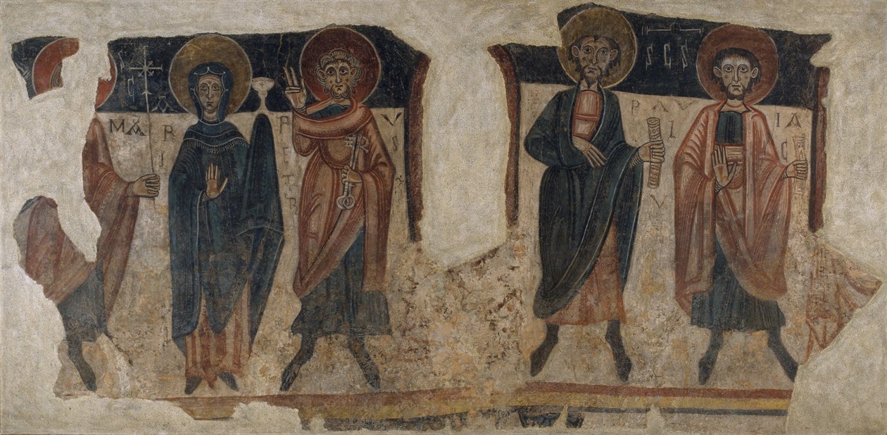 Apostle med jomfruen fra Sant Romà de les Bons af Unknown