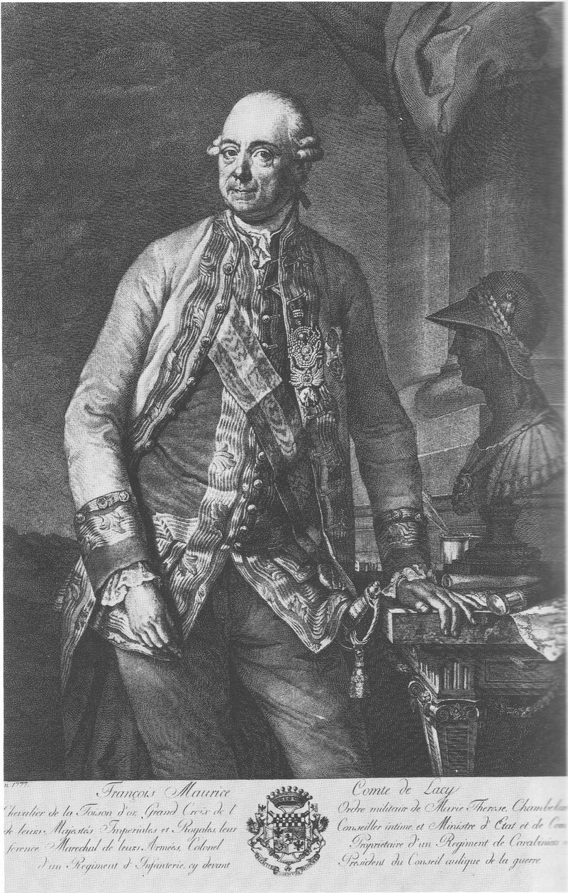 Kobberetsning af grev Franz Moritz von Lacy af  Unknown