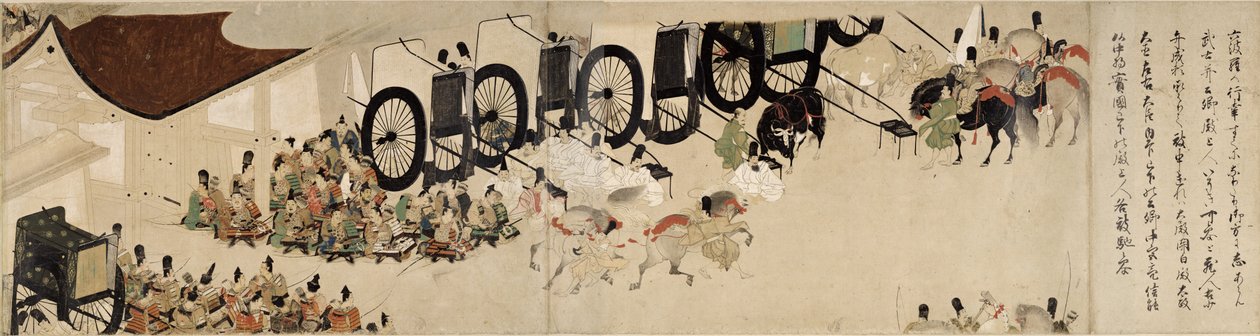 Billedscroll i fredstid (Rokuhara Scroll) af Unknown