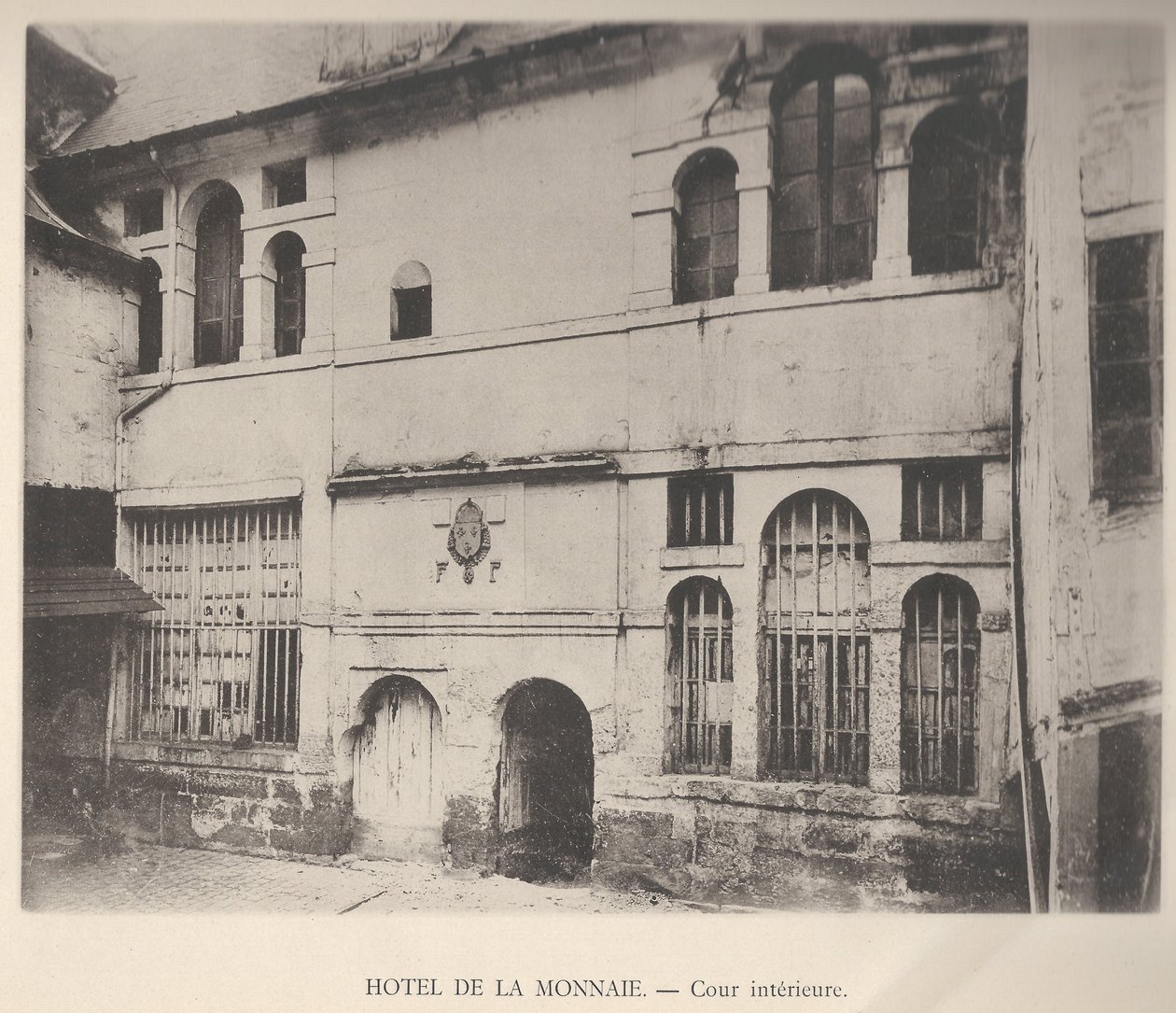 Hotel de la Monnaie de Rouen fra den indre gårdhave af Unknown