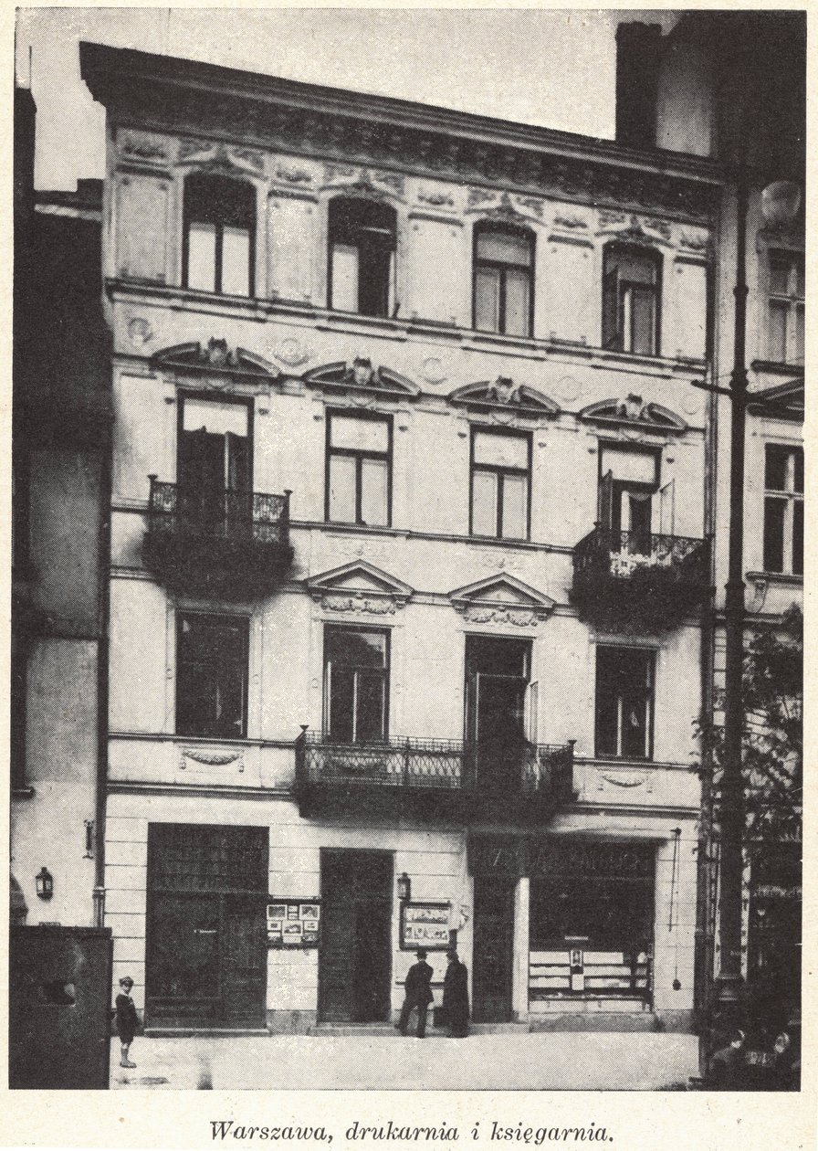 Pallottine Publishing House (Wydawnictwo Księży Pallotynów) på Krakowskie Przedmieście street Warsaw, Polen før anden verdenskrig af Unknown