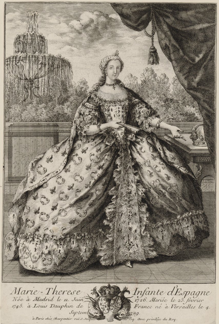 Portræt af Marie Thérèse Raphaëlle af Spanien (1726-1746) af Unknown