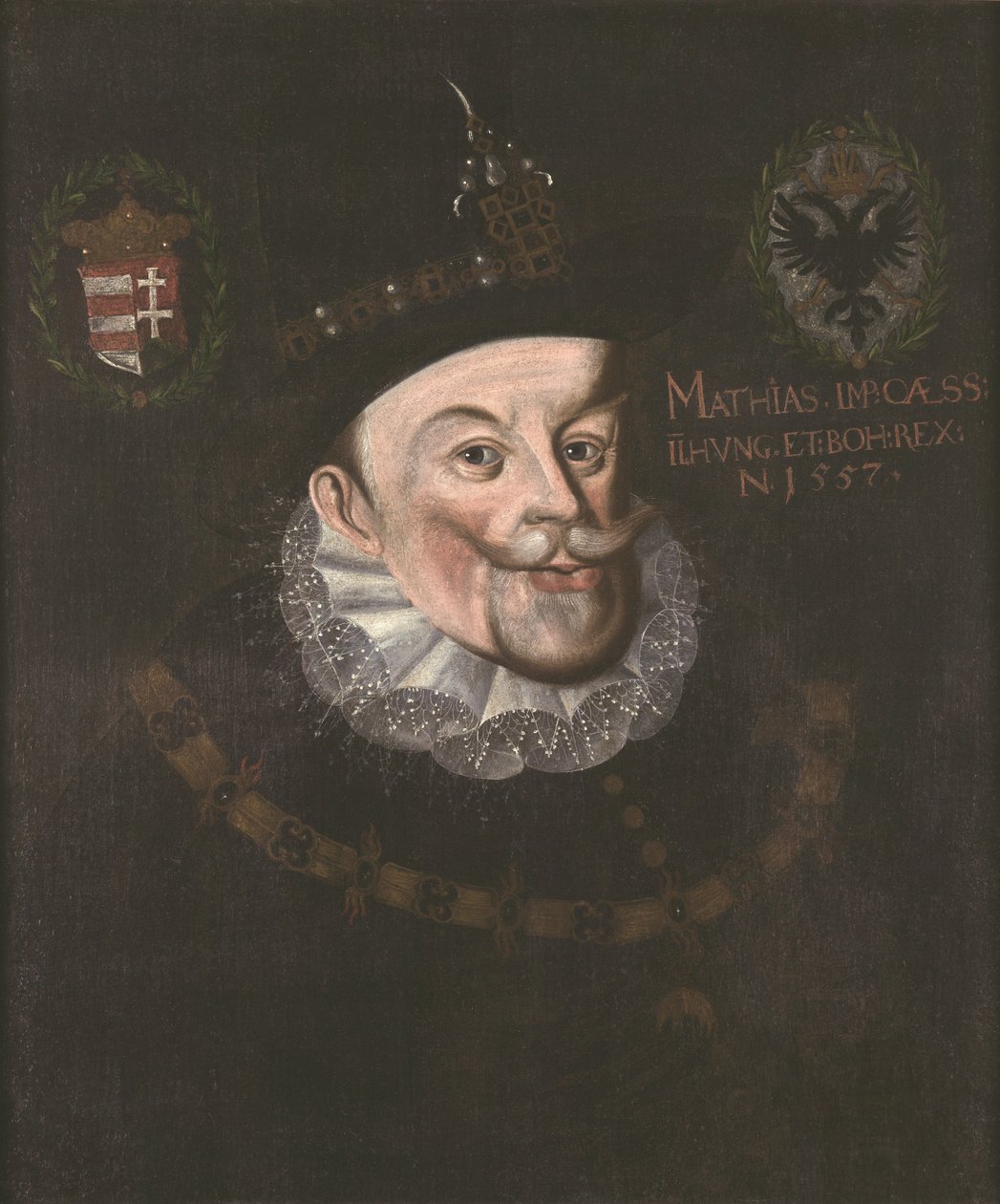 Portræt af kejser Matthias II af Unknown