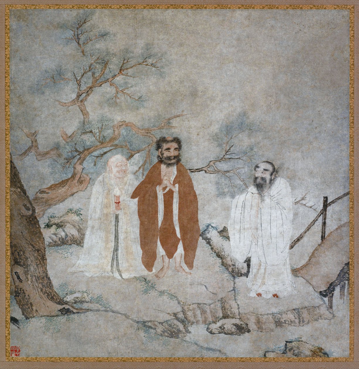 Sakyamuni, Lao Tzu og Confucius af Unknown