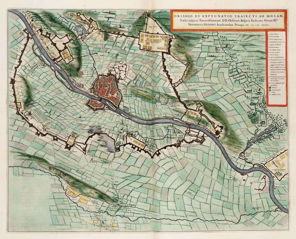 Belejring og erobring af Maastricht af Frederick Henry i 1632 af Unknown