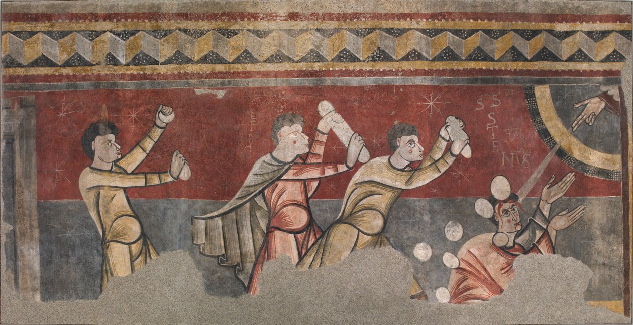 Stening af Saint Stephen fra Sant Joan de Boí af Unknown