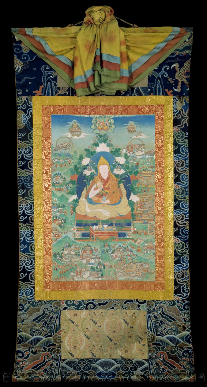 Den femte Dalai Lamas nedstigning fra de rene lande af Unknown
