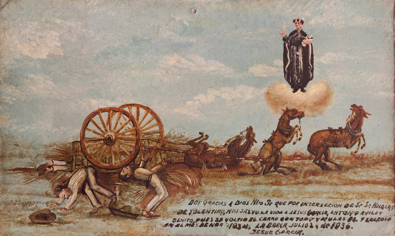 Tilbudstilbud dedikeret til San Nicolás de Tolentino af Unknown