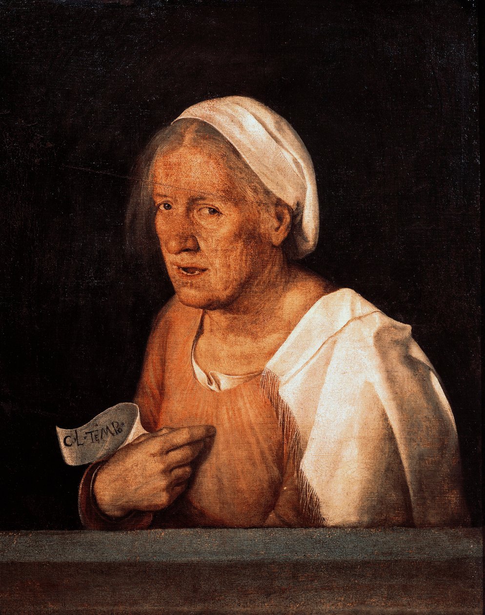 La Vecchia (Den gamle kvinde) efter 1505 (olie på lærred) af Giorgione