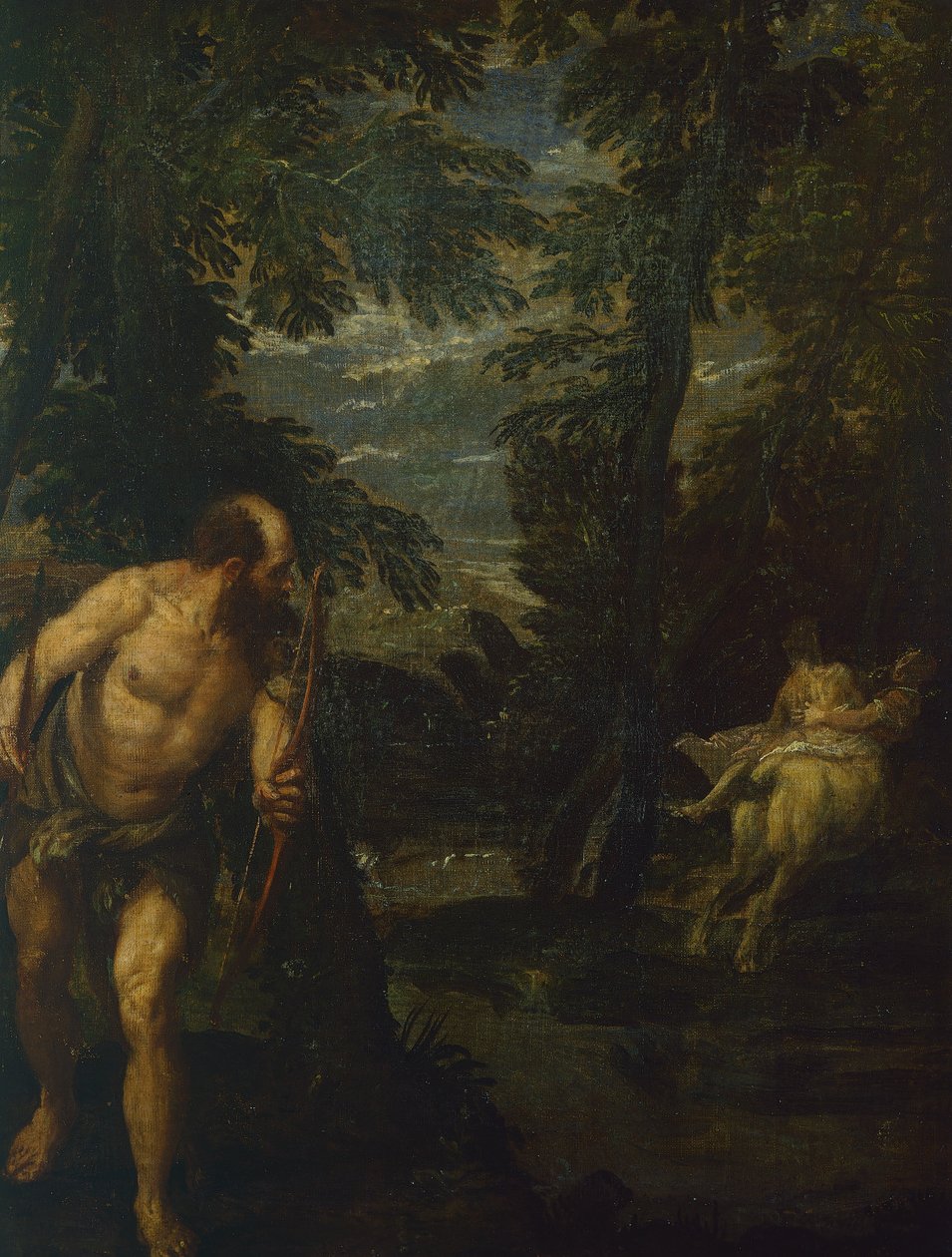 Herkules, Deianeira og kentauren Nessus,1586 (olie på lærred) af (1528 88) Veronese