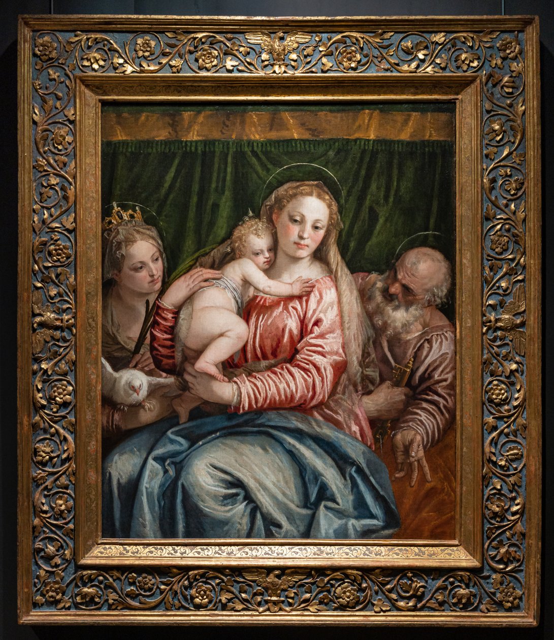 Madonna og Jesusbarnet mellem S. Catherine af Alessandria og Peter af (1528 88) Veronese