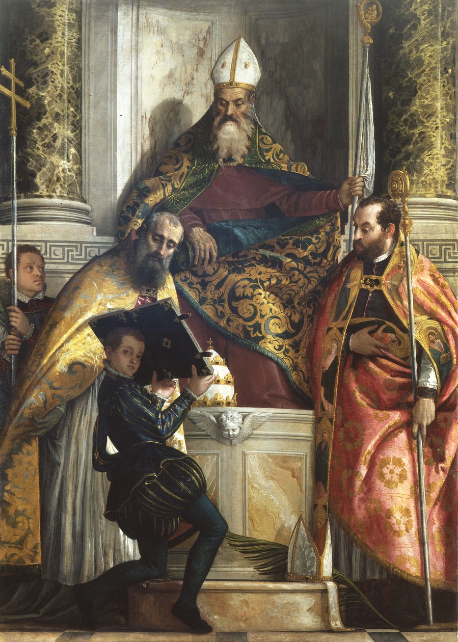 Sankt Antonius abbed mellem Sankt Cornelius og Sankt Cyprian af Veronese