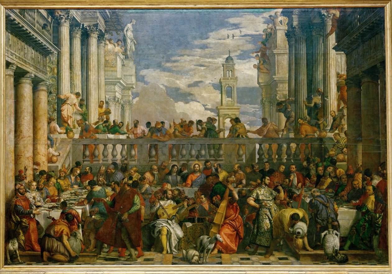 Brylluppet på Cana ... af (1528-88) Veronese