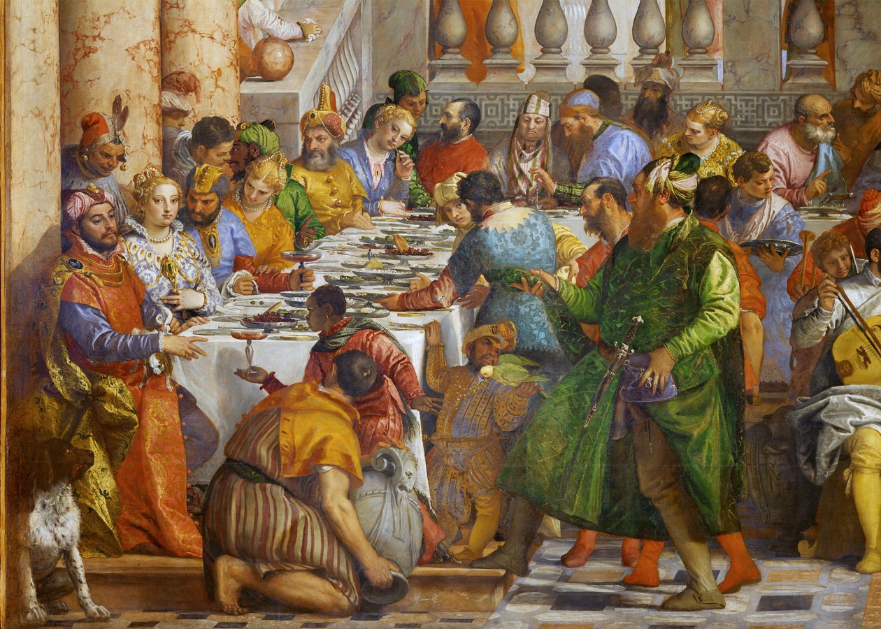 Brylluppet på Cana ... af (1528 88) Veronese