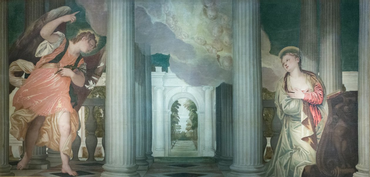 Bebudelsen, 1556 (olie på lærred) af (1528 88) Veronese