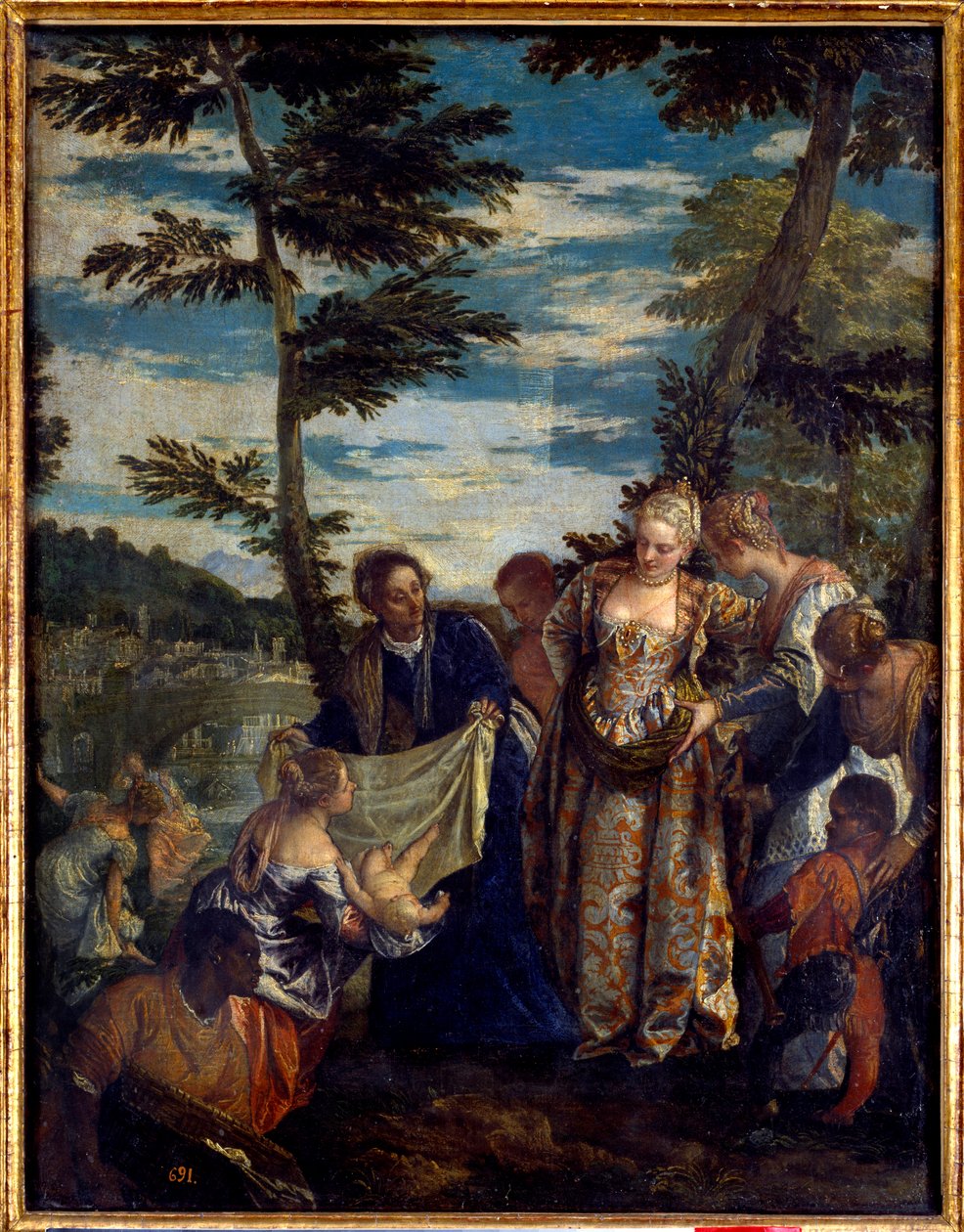 Moses sparer vand. Maleri af Paolo Veronese (1528-1588) af Veronese