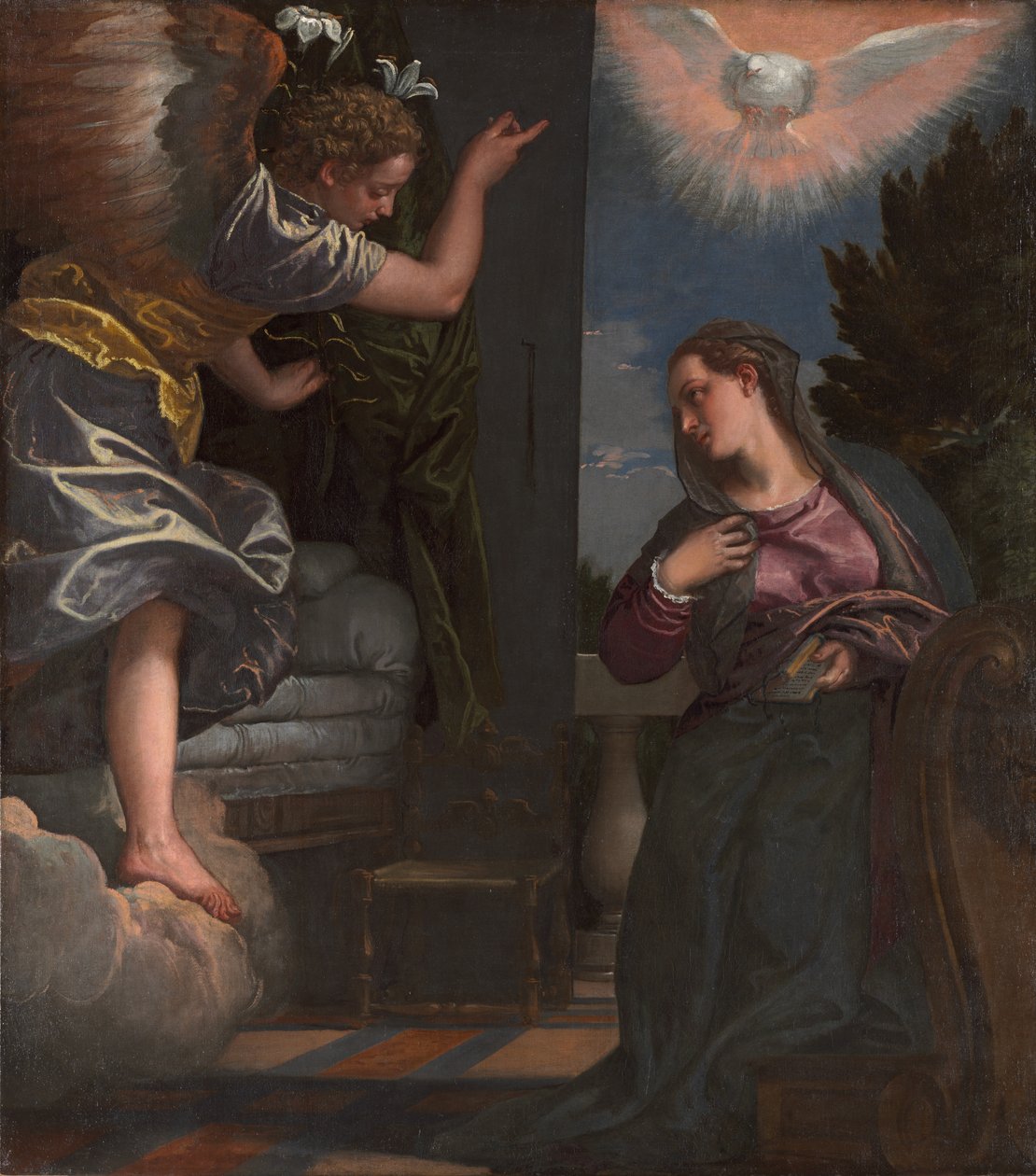 Bebudelsen, ca. 1580 (olie på lærred) af (1528 88) Veronese